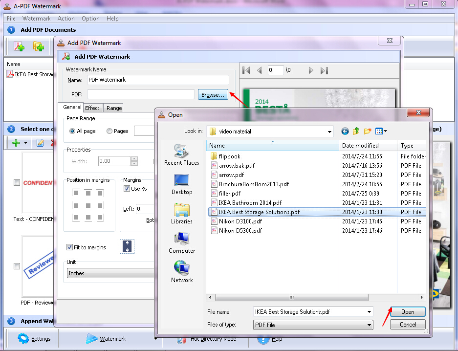 Скриншот A-PDF Watermark: PDF watermark6